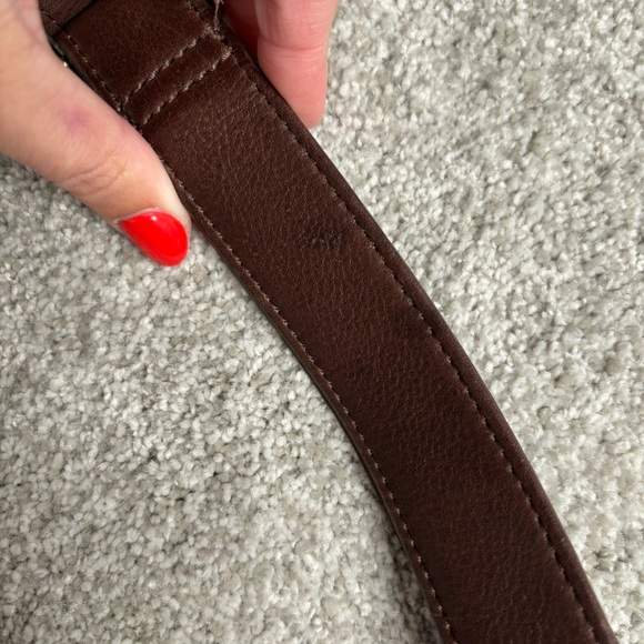 🔑 VINTAGE fossil brown leather crossbody bag - Picture 16 of 16